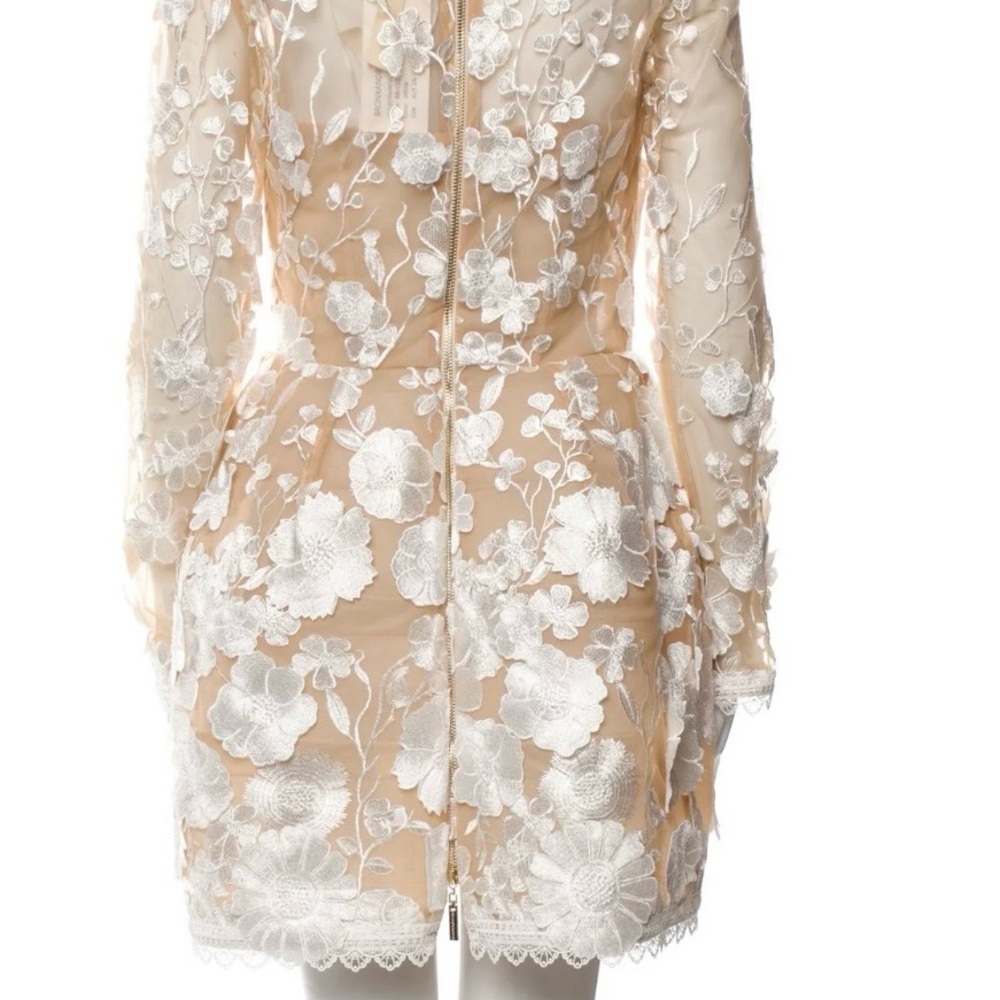 Bronx and Banco Cream Floral Mini Dress - Picture 4 of 5